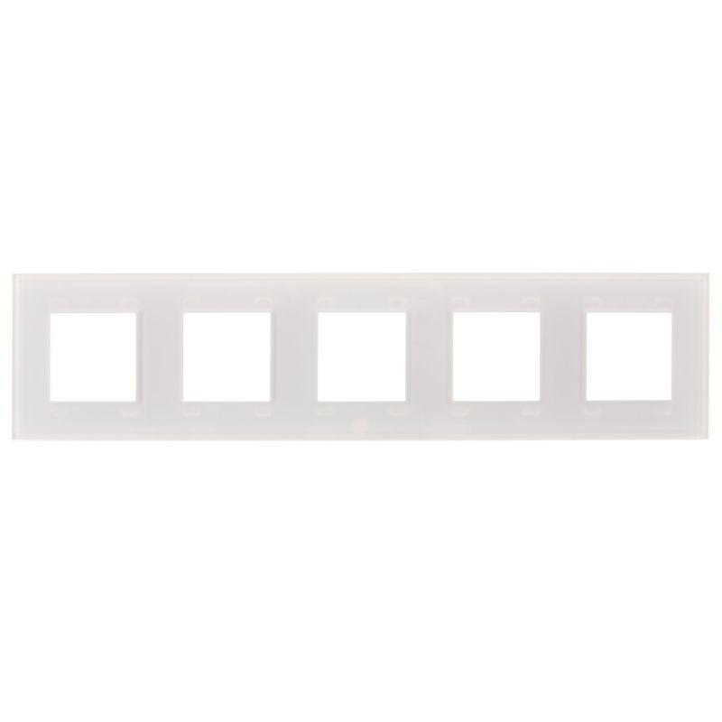 Рамка 5-м SKANDY SK-F25W стекло арктич. бел. IEK SK-M52-G-K01