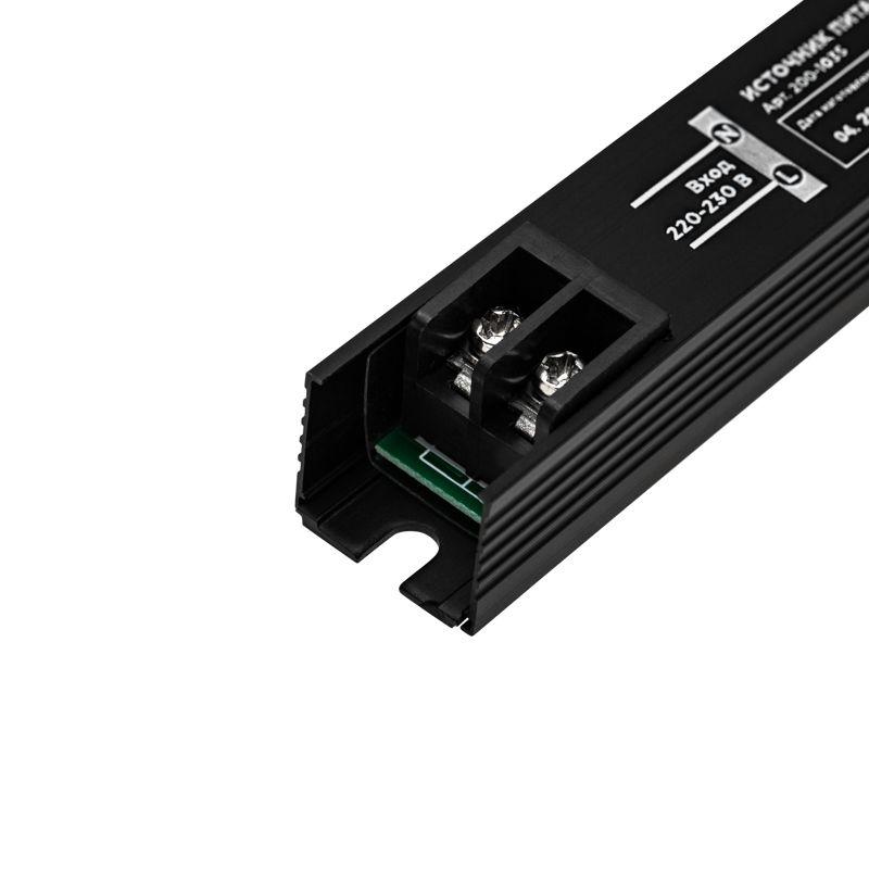 Источник питания (драйвер) 24В 24Вт IP20 с разъемами под винт ультратонкий Rexant 200-1035