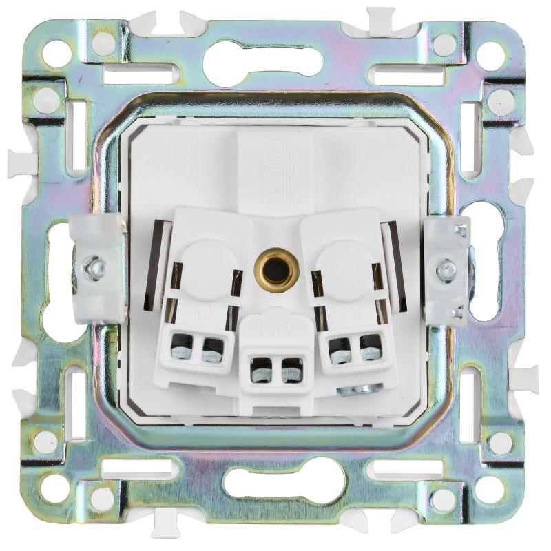 Розетка SKANDY 16А с заземл. без защ. шторок SK-R05Sh шампань IEK SK-R11-16-K37