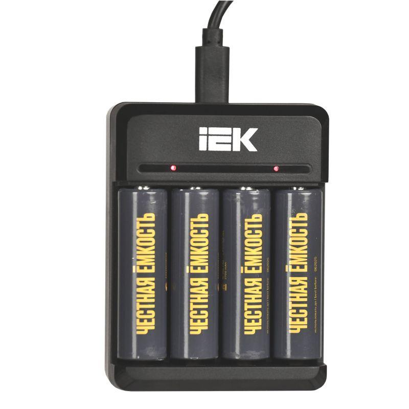Устройство зарядное NiMH/CD 2-4 AA/AAA 200мА LED IEK ABC11-4-2-TYC-M-020-LED