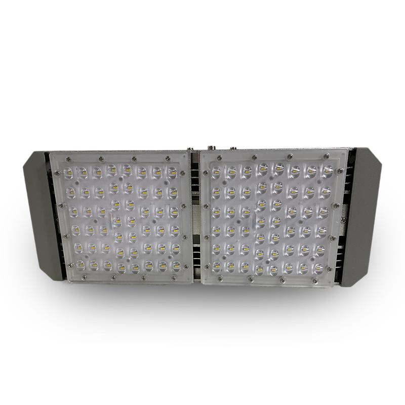 Светильник светодиодный SMD 65Вт 5000К IP67 9100лм 85-265В 375х155х70мм уличный с регулир. драйвером лира + кронштейн KRASO FZ-KL(S)-65