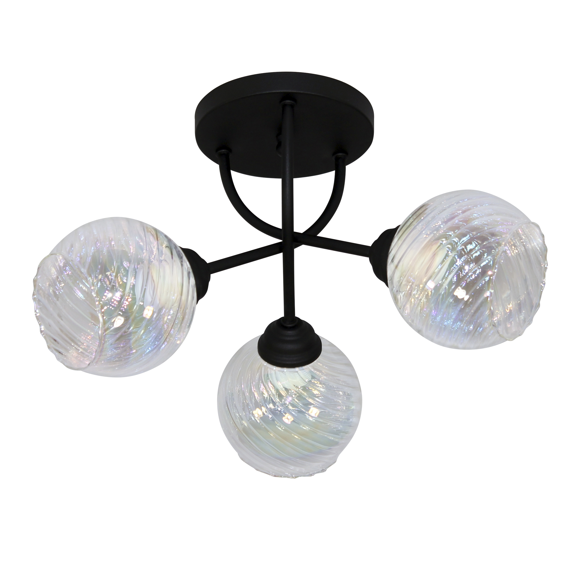 Светильник потолочный Вита 131 черн.муар. НПБ 01-3х60-193 Е27