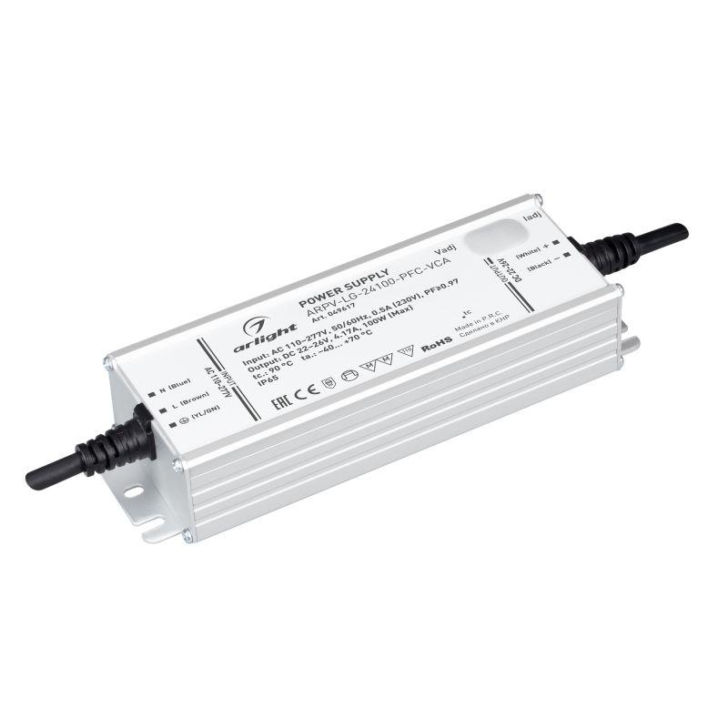 Блок питания ARPV-LG-24100-PFC-VCA (22-26В 4.17А 100Вт) IP65 металл Arlight 049617