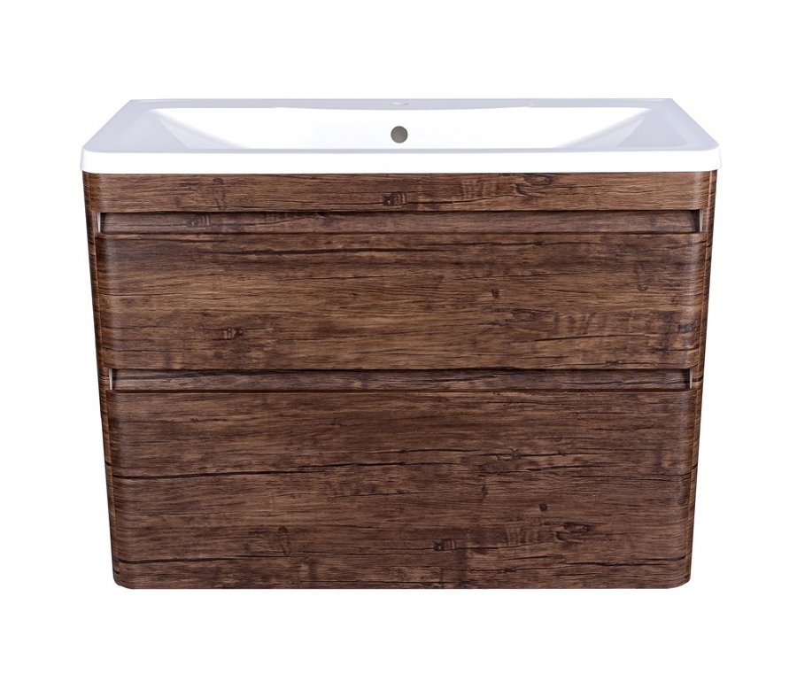 Тумба подвесная "Атлантика 90", Люкс старое дерево, PLUS