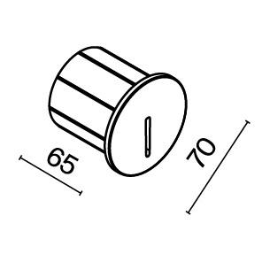 Светильник светодиодный Lock 3Вт 3000К IP54 подсветка для лестниц Maytoni O014SL-L3B3K