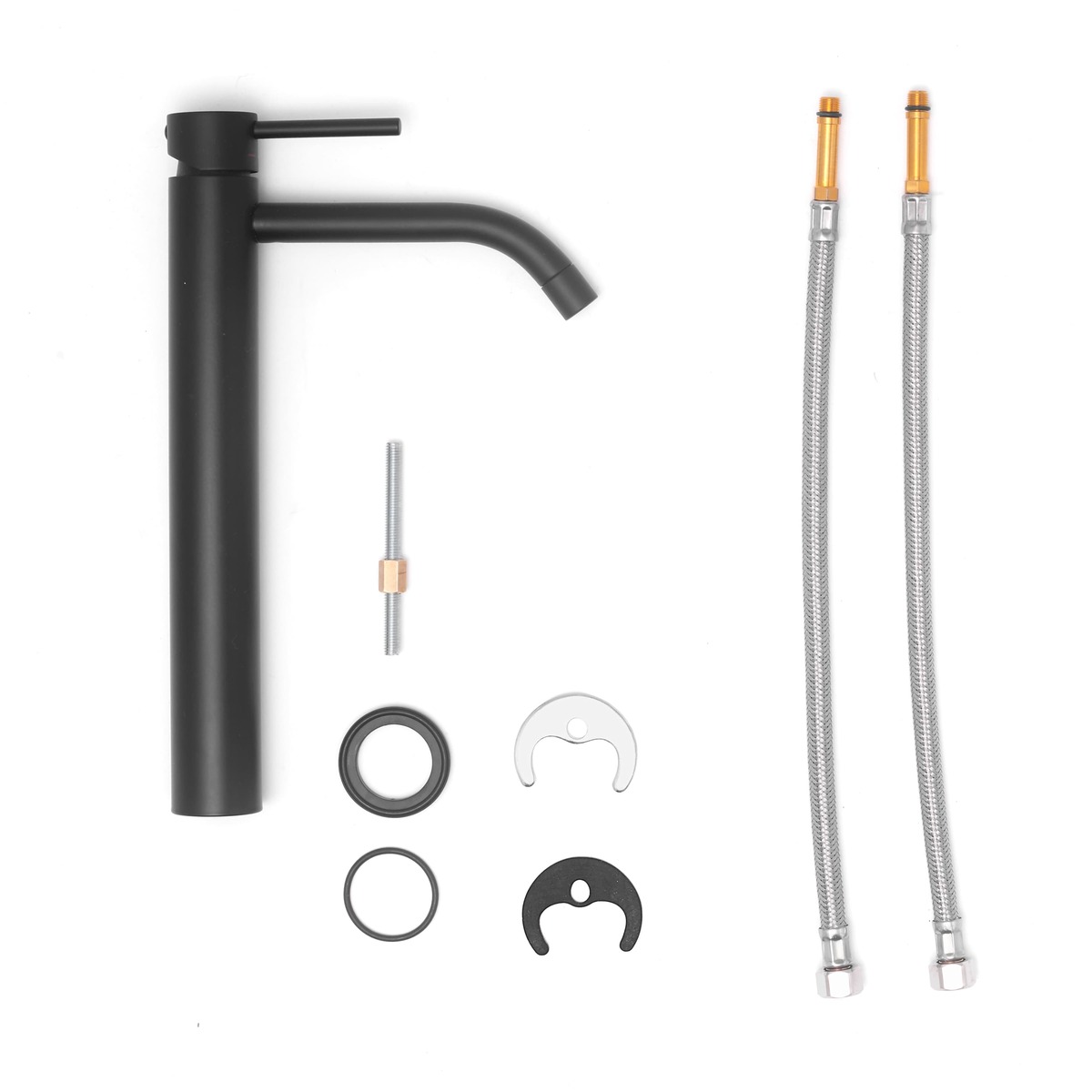 Смеситель высокий для раковины Paffoni LIGHT LIG081NO высокий Черный матовый