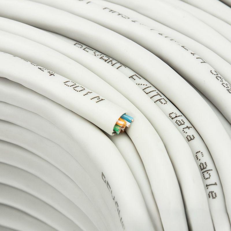 Кабель витая пара F/UTP кат.5E 4PR 24AWG PVC INDOOR SOLID сер. (уп.100м) Rexant 01-0143-100