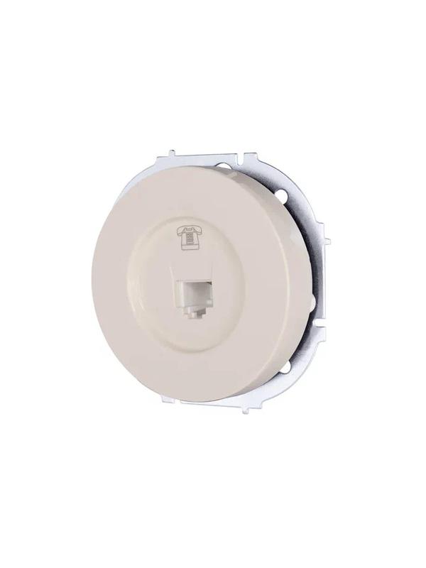 Розетка телефонная СП OSEN RJ11 евро механизм сл. кость LEZARD 743-9088-137