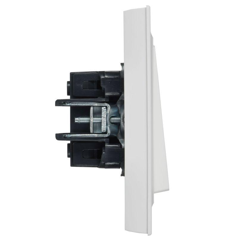 Выключатель 2-кл. СП BRITE ВСР10-2-0-БрАБ 10А в сборе арктич. бел. IEK BR-V20-0-10-K91-F