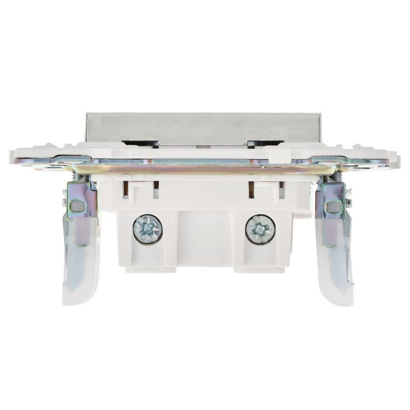 Розетка SKANDY 10А без заземл. защ. шторки SK-R01N никель IEK SK-R13-10-K50