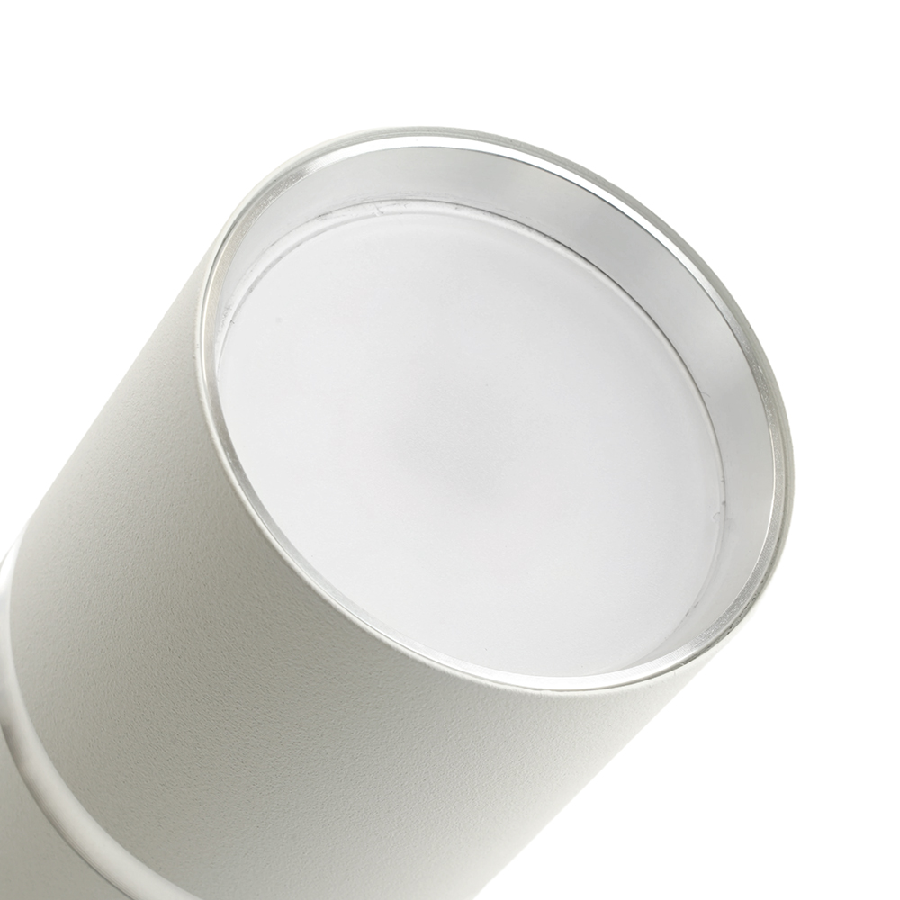 Светильник ДБО GU10 без лампы наклонный белый хром