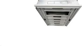 Корпус щита распределительного 600х900х100мм DIN-рейки 120M(6х24) навесной прозр. дверца из гнутого стекла метал. сер. Cetinkaya Pano CPD6009010SAPS