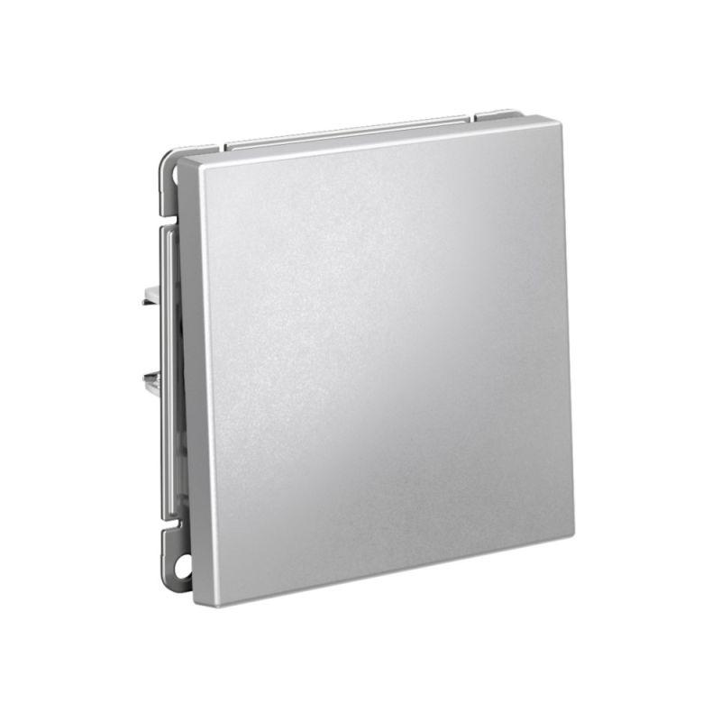 Выключатель кнопочный 1-кл. ArtGallery быстрозажим. клем. механизм алюм. SE GAL000315S