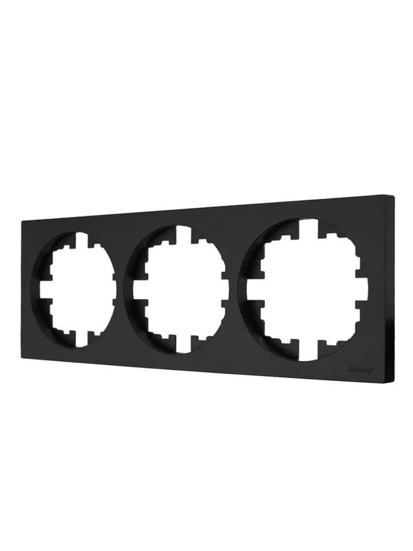 Рамка 3-м OSEN горизонт. квадрат черн. бархат LEZARD 743-4200-148