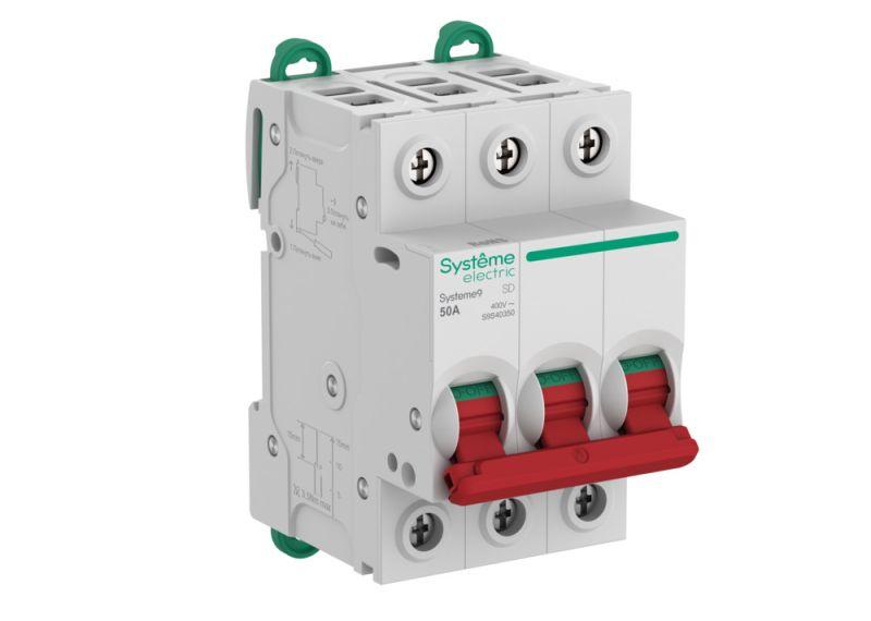 Выключатель нагрузки 3п 50А Systeme9 400В SE S9S40350