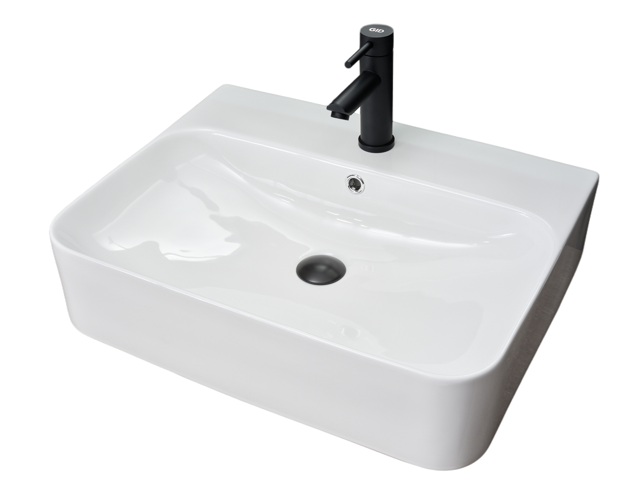 Раковина Gid N9258 51218 накладная белая 60x45x13