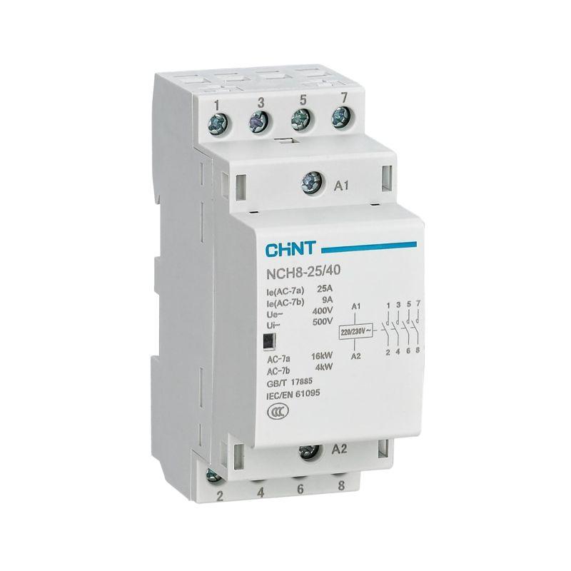 Контактор модульный NCH8-25/31 25А 1НЗ+3НО AC24В 50Гц CHINT 256174