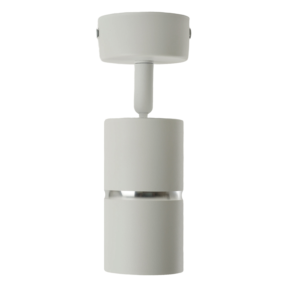 Светильник ДБО GU10 без лампы наклонный белый хром