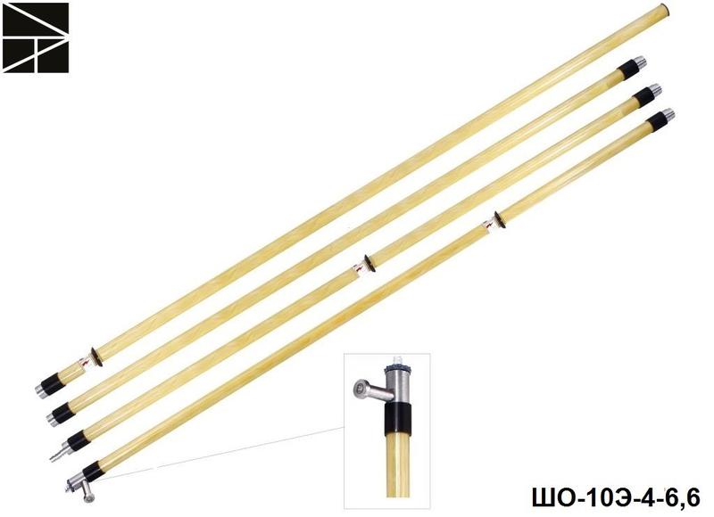 Штанга изолирующая оперативная ШО-10Э-4-6.6 с протоколом испытаний ЭЛЕКТРО ТРЕЙД ET-SHO104-P