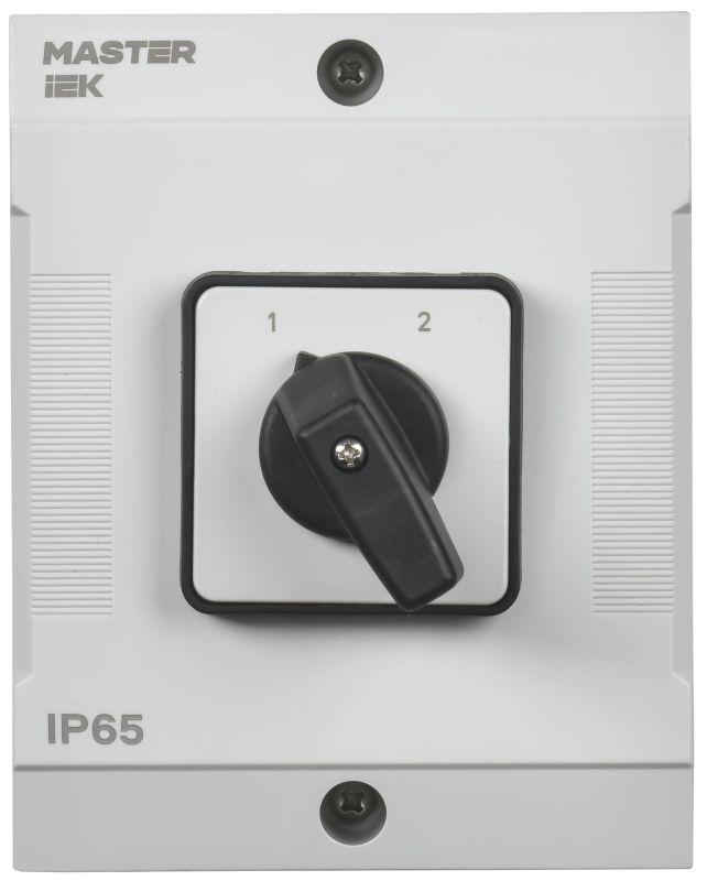 Переключатель кулачковый 10А (сх. 56) в боксе стандартная рукоятка IEK MI-CS20-010-056