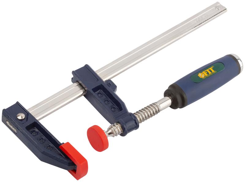 Струбцина тип "F" усиленная мягкая ручка 50х200мм FIT 59152