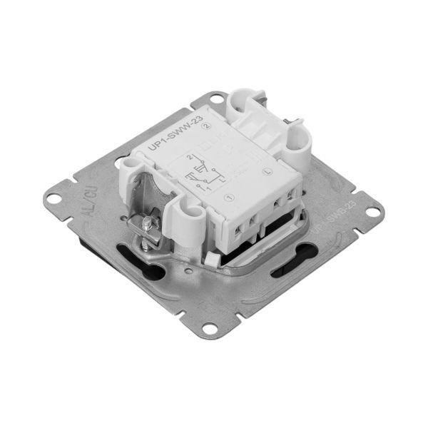 Выключатель кнопочный 2-кл. СП Эпика механизм черн. EKF UP1-SWB-23