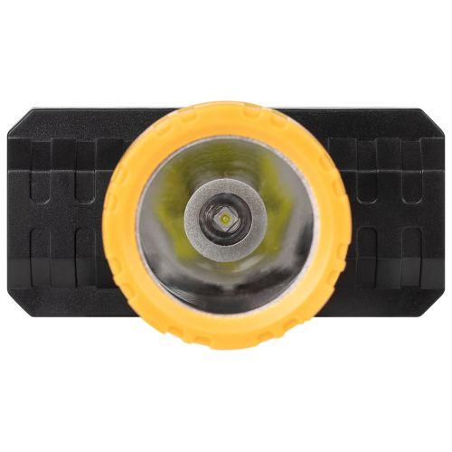 Фонарь светодиодный аккумуляторный налобный GA-802 3Вт 2режима Li-Ion 1500мАч IP40 желт./черн. Эра Б0055349