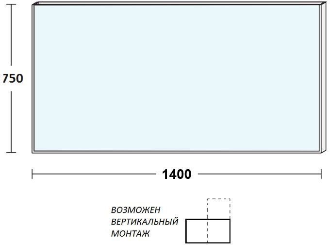 Зеркало De Aqua Сити 14075