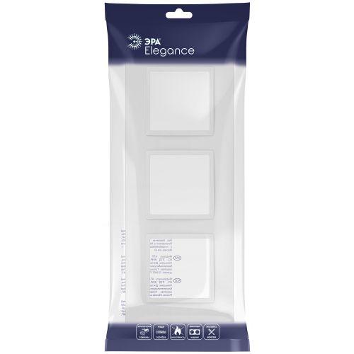 Рамка 3-м Elegance 14-5013-01М Classic для розеток и выключателей матов. бел. Эра Б0065826