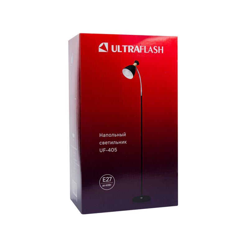 Светильник напольный UF-405 C02 торшер цоколь Е27 черн. Ultraflash 15730