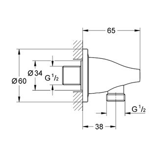 Шланговое подключение Grohe Ondus 27190000