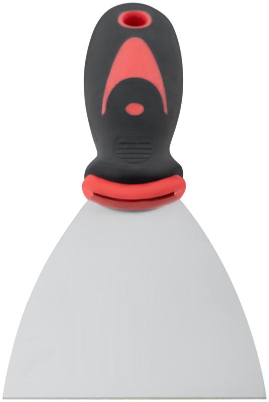 Шпатель 3дюйм (75мм) прорезиненная ручка нерж. сталь КУРС 06705