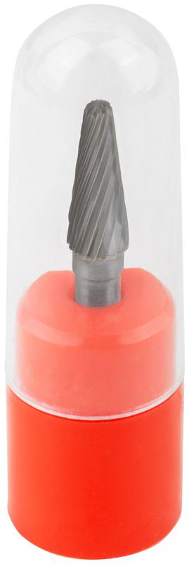 Шарошка карбидная профи штифт 6мм коническая с закруглением FIT 36595