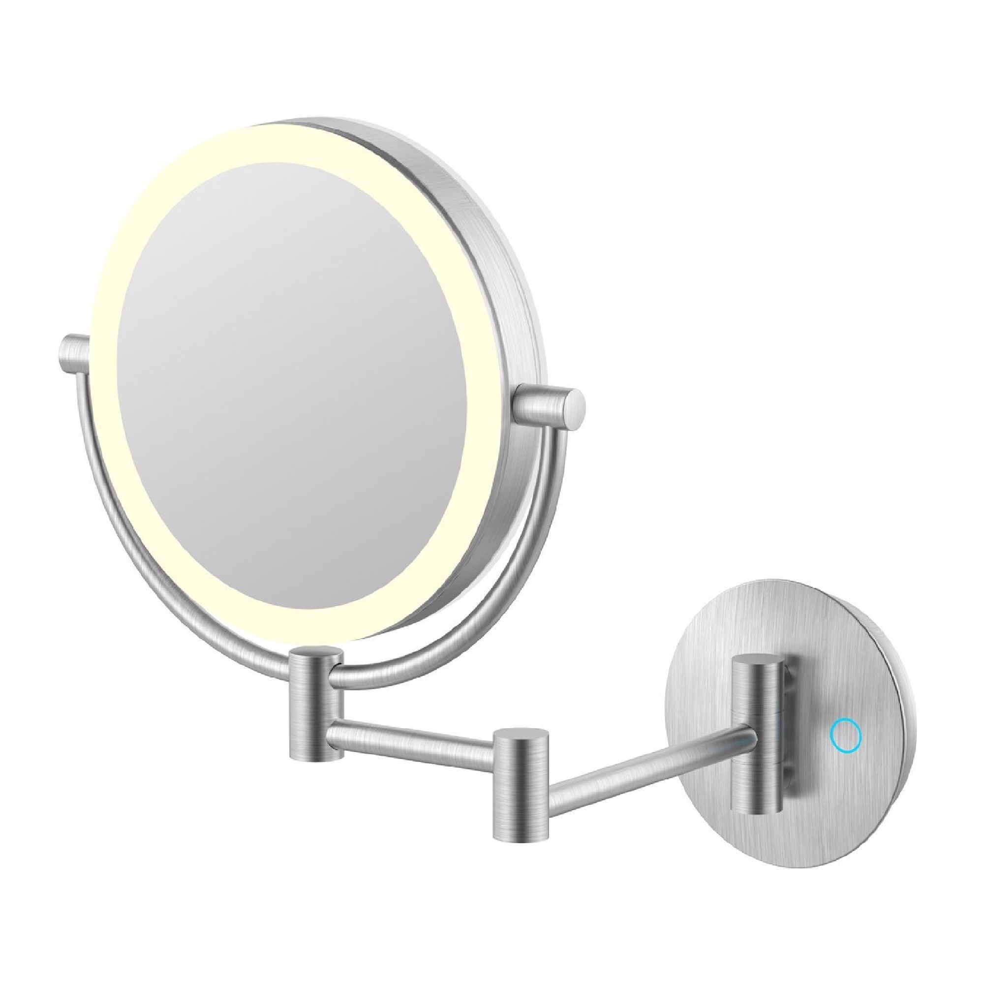 Зеркало косметическое с подсветкой JAVA S-M222L, сатин