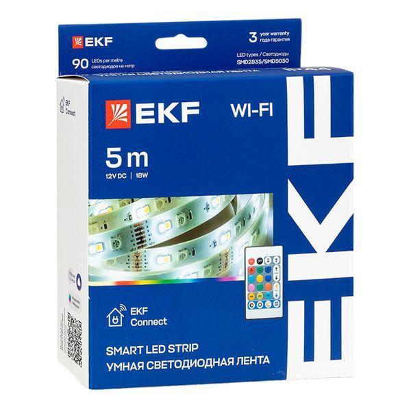 Лента светодиодная умная Connect RGBW (уп.5м) EKF slswf-5-rgbw