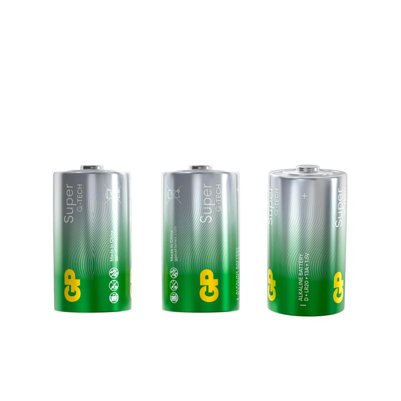 Элемент питания алкалиновый D/LR20 1.5В Super Alkaline G-Tech (уп.2шт) GP 1287