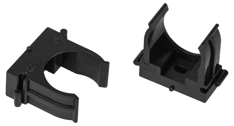 Держатель для труб (клипса) d25мм для прямого монтажа CLIP-25-B-MP черн. (уп.50шт) Эра Б0062031