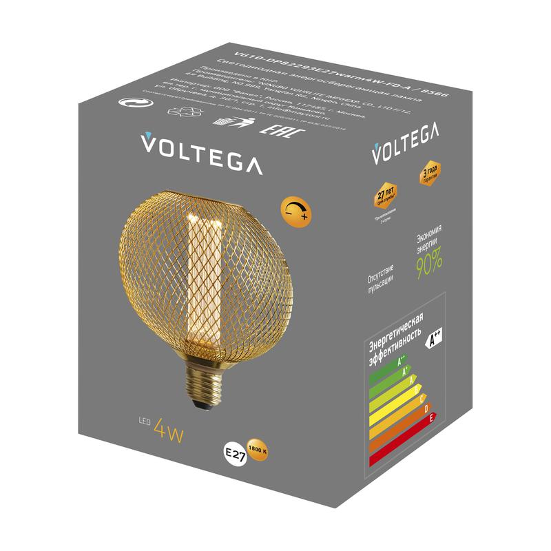 Лампа светодиодная Loft Led DP82293 4Вт 1800К E27 DIM Voltega 8566