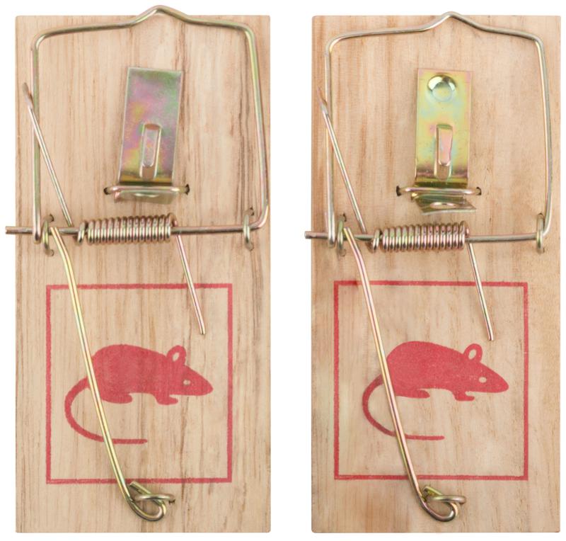 Мышеловка деревянная малые 100х45мм (уп.2шт) FIT 67800