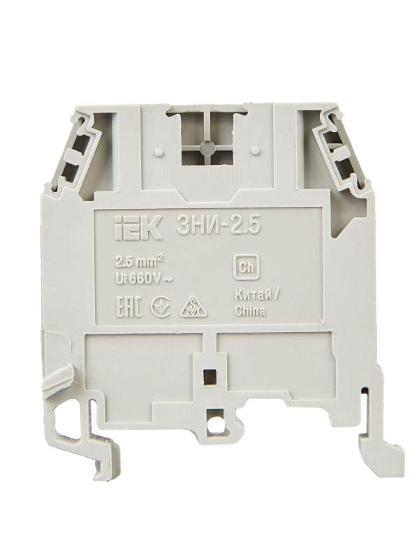 Зажим наборный ЗНИ-2.5кв.мм (JXB24А) сер. IEK YZN10-002-K03