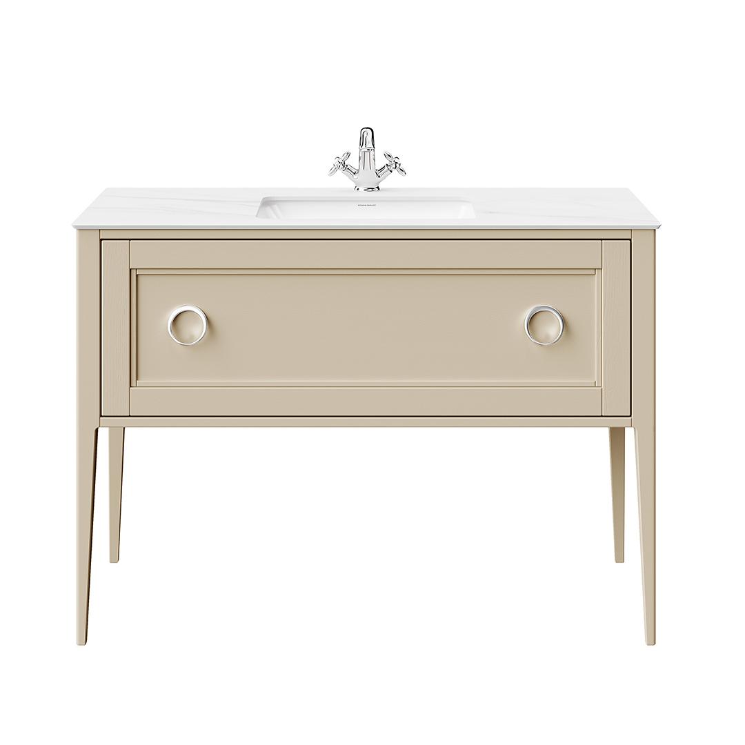 Тумба PLAZA Classic NEO напольная 1 ящик 120, капучино матовый