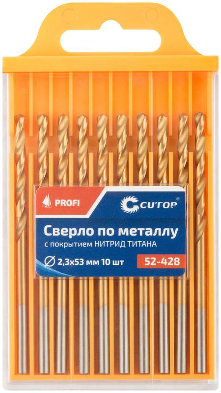 Сверло по металлу Profi с титановым покрытием 2.3х53мм (уп.10шт) Cutop 52-428