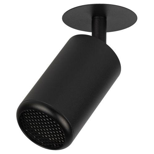 Светильник KL106 MR16 GU5.3 встраив. алюм. BK черн. матов. ЭРА Б0061623