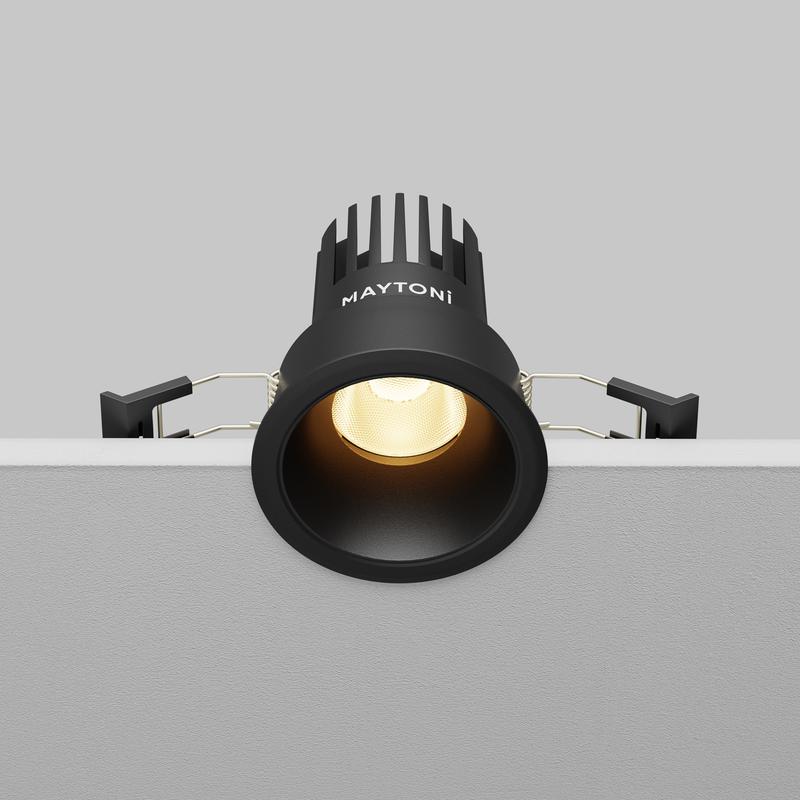 Светильник Dip 2700К 10Вт 50град. встраив. Maytoni DL115-10W-2.7K-B