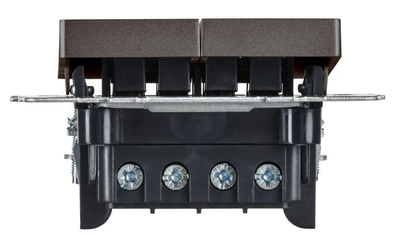 Выключатель перекрестный 2-кл. СП BRITE ВС10-2-3-БрТБ 10А механизм бронза IEK BR-V23-0-10-K45