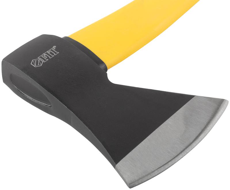 Топор 1000г усилен. фибергласовая ручка; кованая усилен. сталь FIT 46210