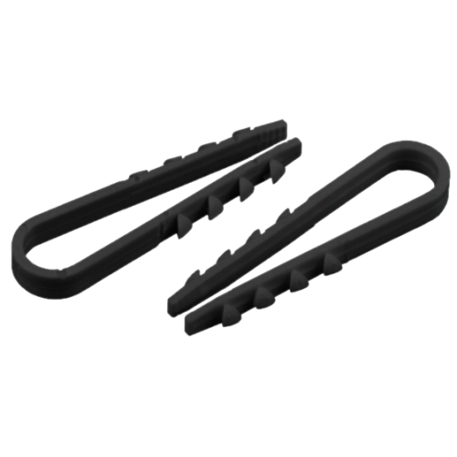 Дюбель-хомут 19-25мм для круглого кабеля NO-224-227 черн. (уп.100шт) Эра Б0066267