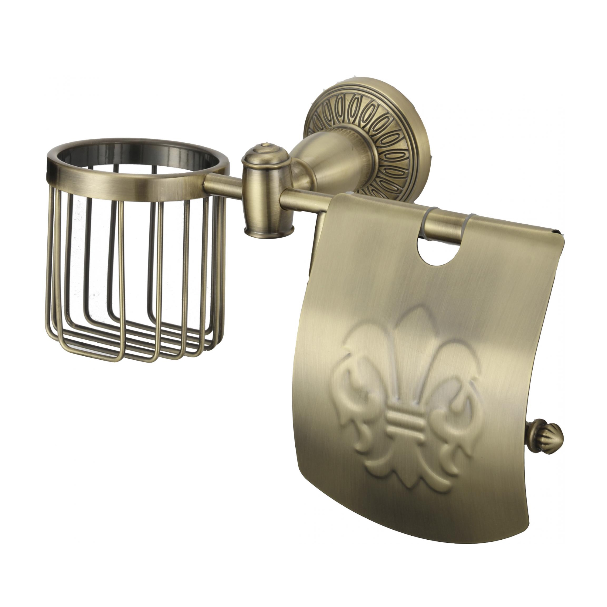 Держатель для туалетной бумаги и освежителя Savol S-R06651C, бронза