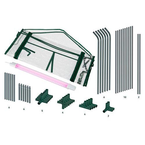 Теплица FITO-House-medium со светильниками в компл. 1800х900х900мм 2отсека Эра Б0059874