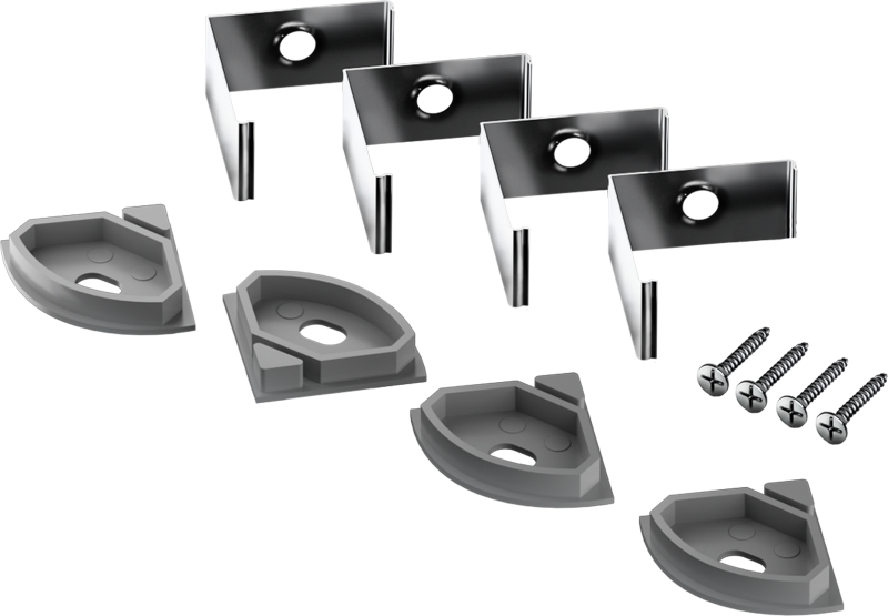 Комплект клипс 91 947 ИМПСЛ-04 (4 крепежные клипсы с заглушками) для ИПСЛ-04 Innolux 91947